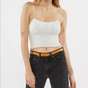 lavender smocked cami